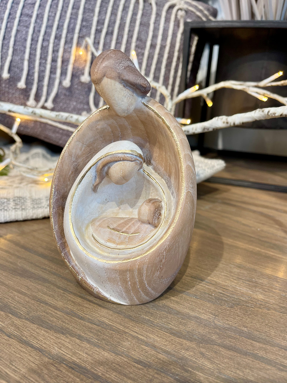 6" Italian Ash Wood Nativity