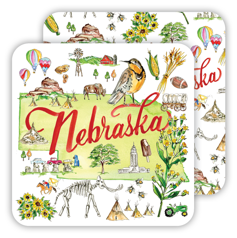 Nebraska Paper Coasters