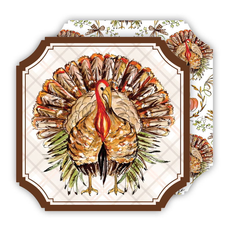 Standing Turkey Paper Coasters