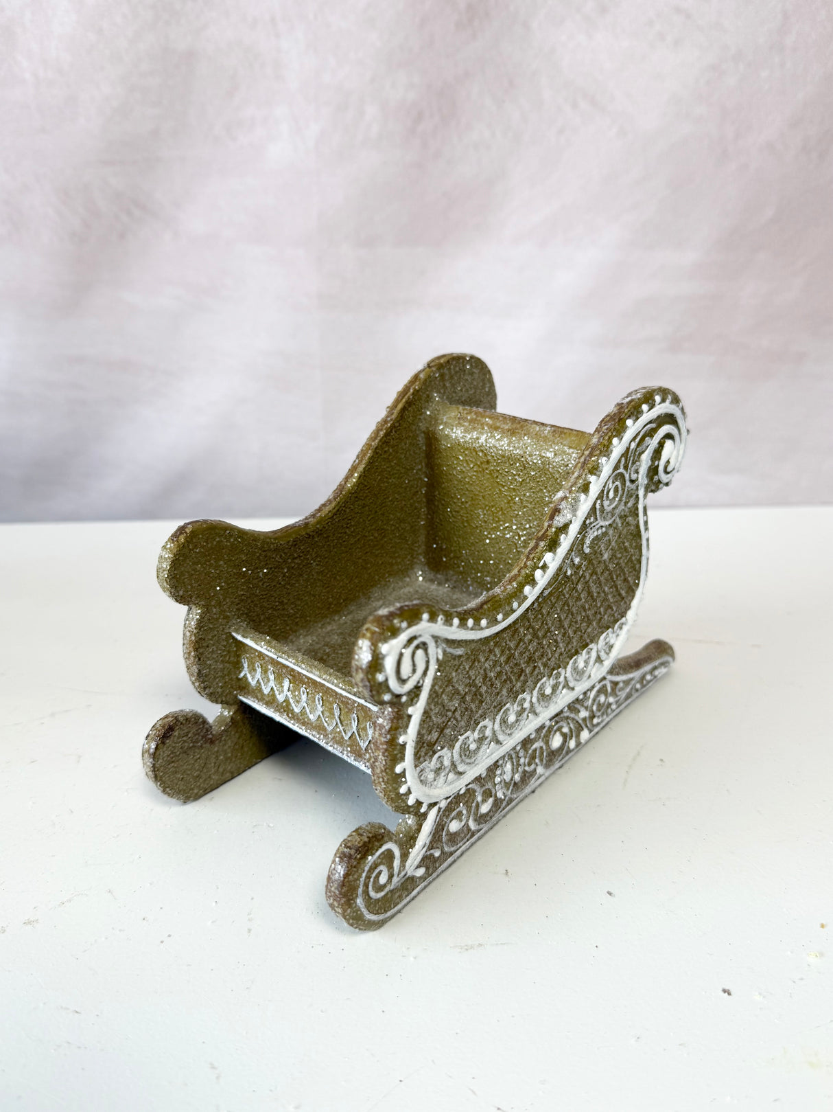 Resin Gingerbread Sled