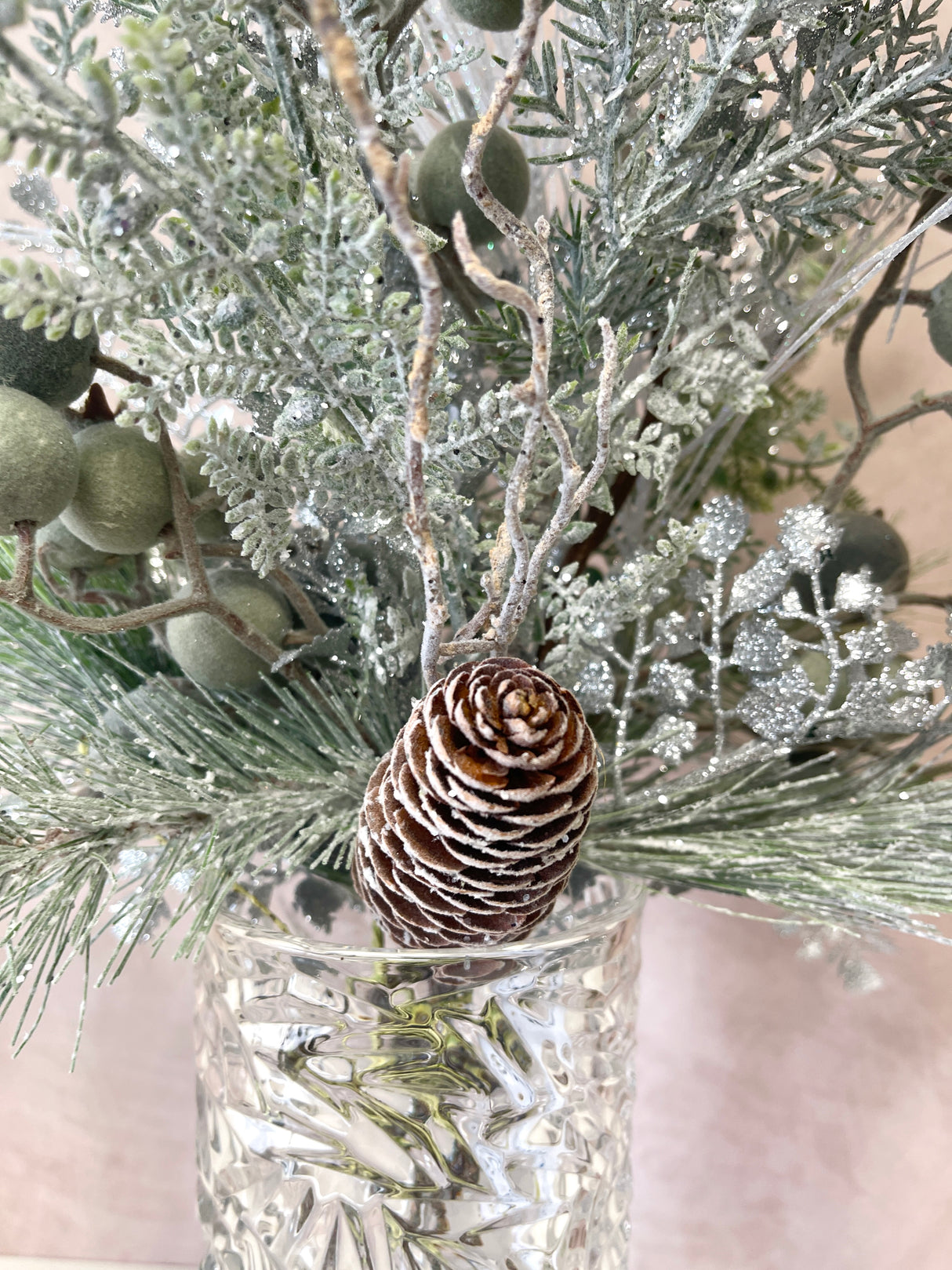 25" Silver Sparkle Drop-In