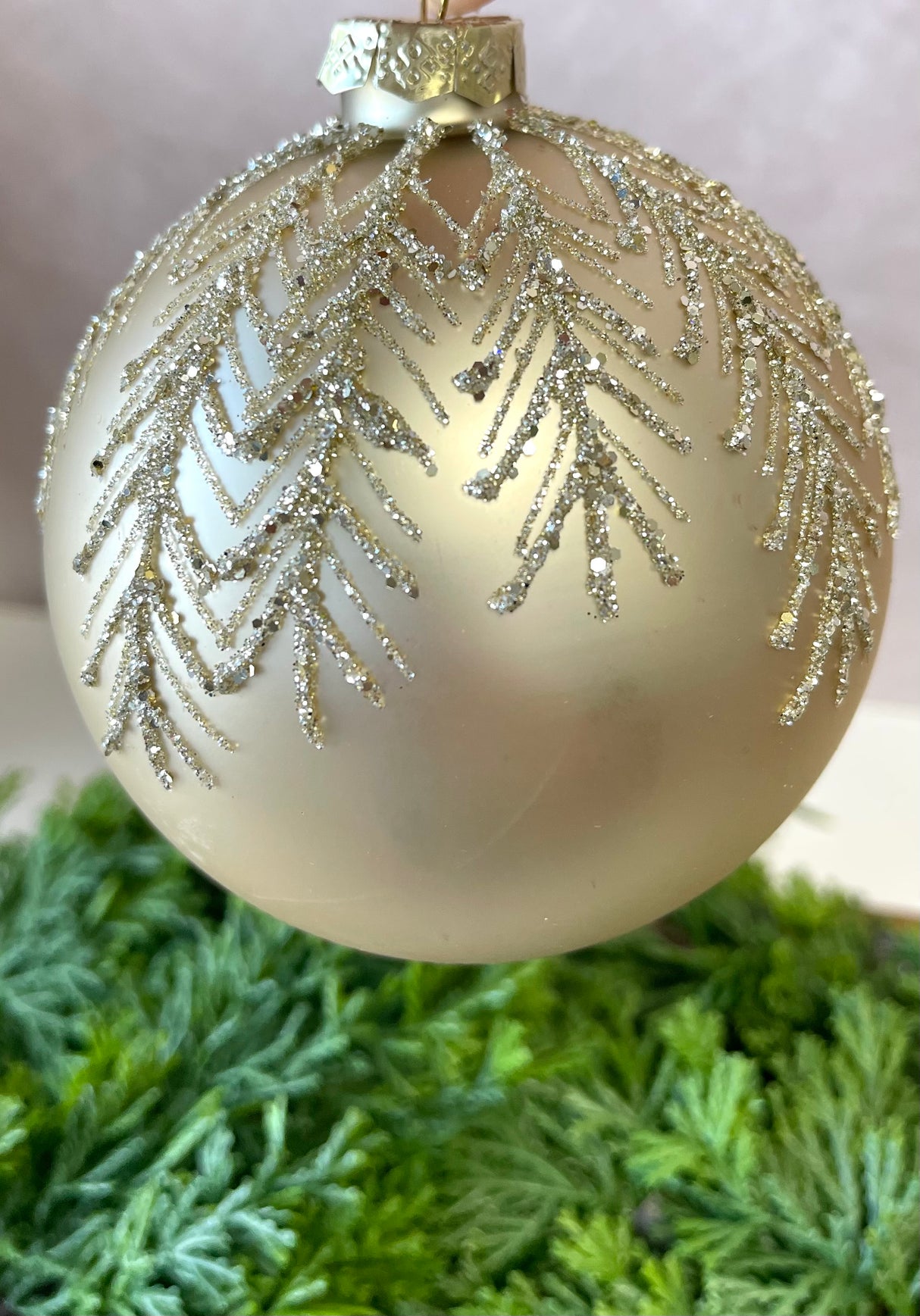 Golden Years Glass Ornament
