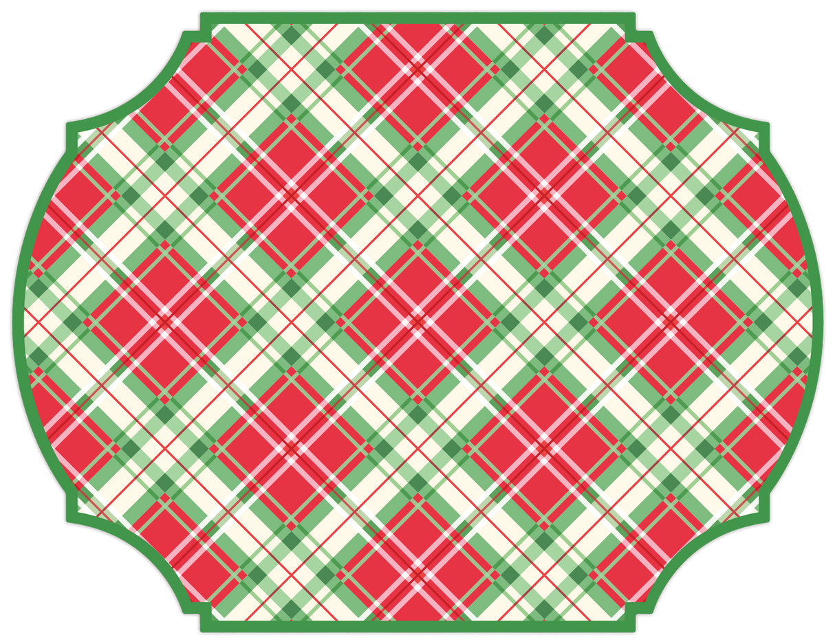 Christmas Plaid Paper Placemats