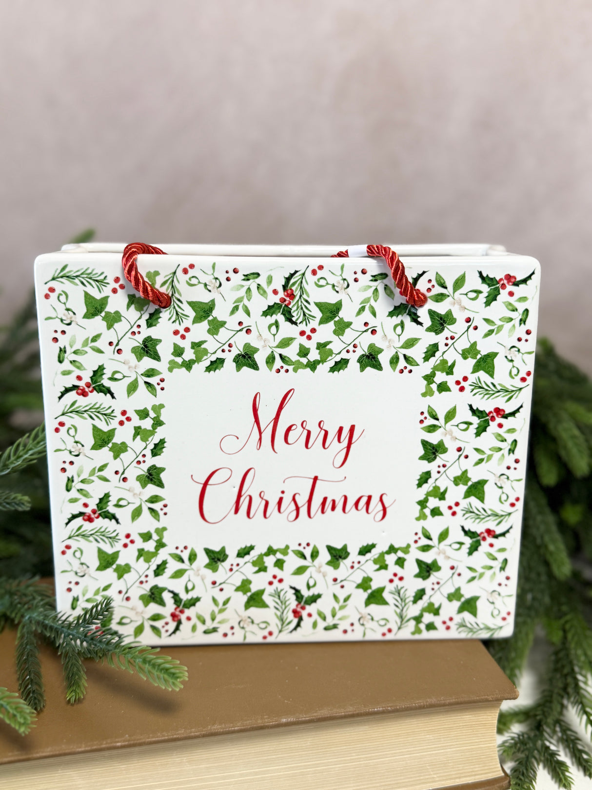 Merry Christmas Ceramic Bag