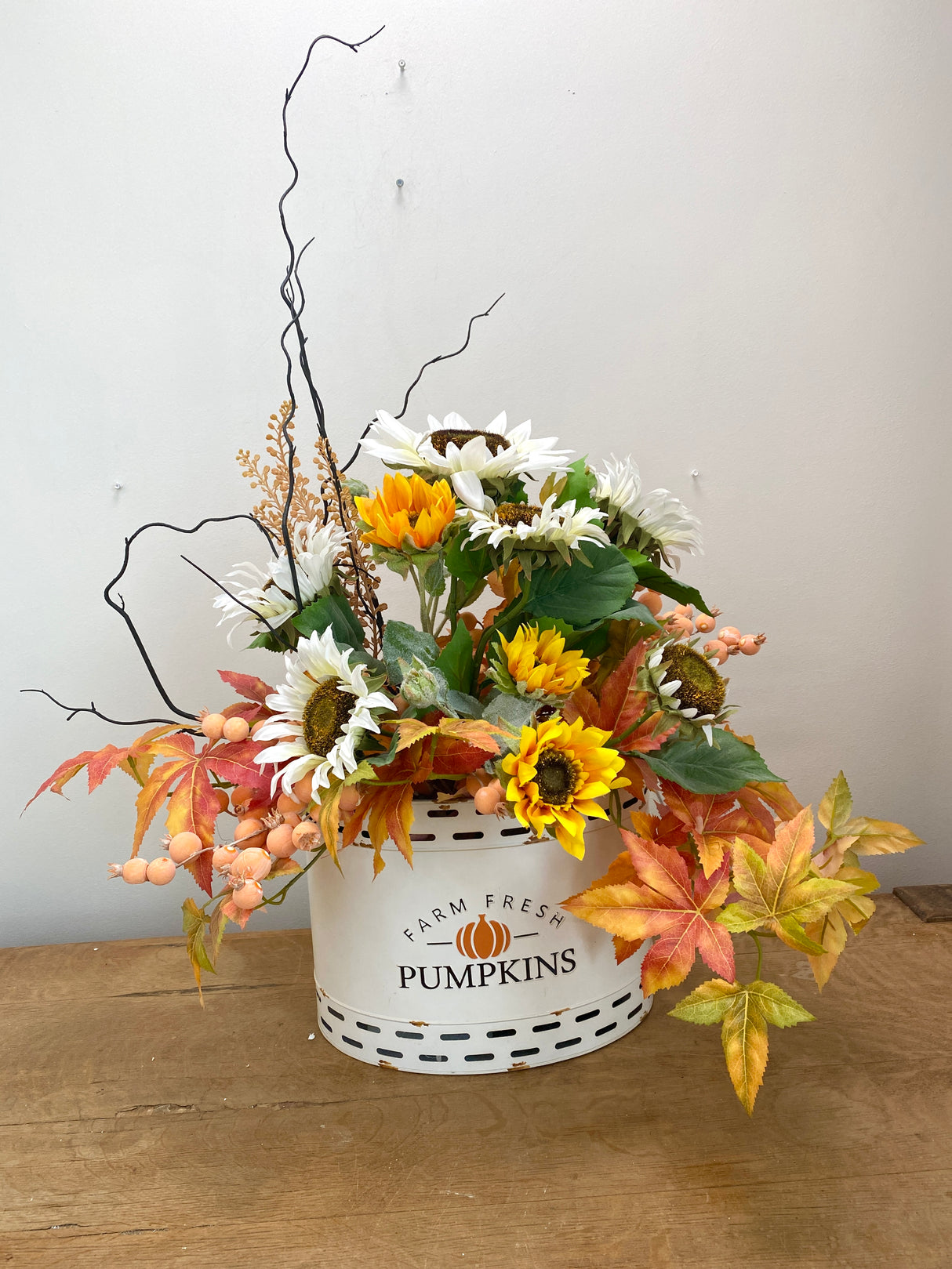 35" Farm Fresh Autumn Porch Pot