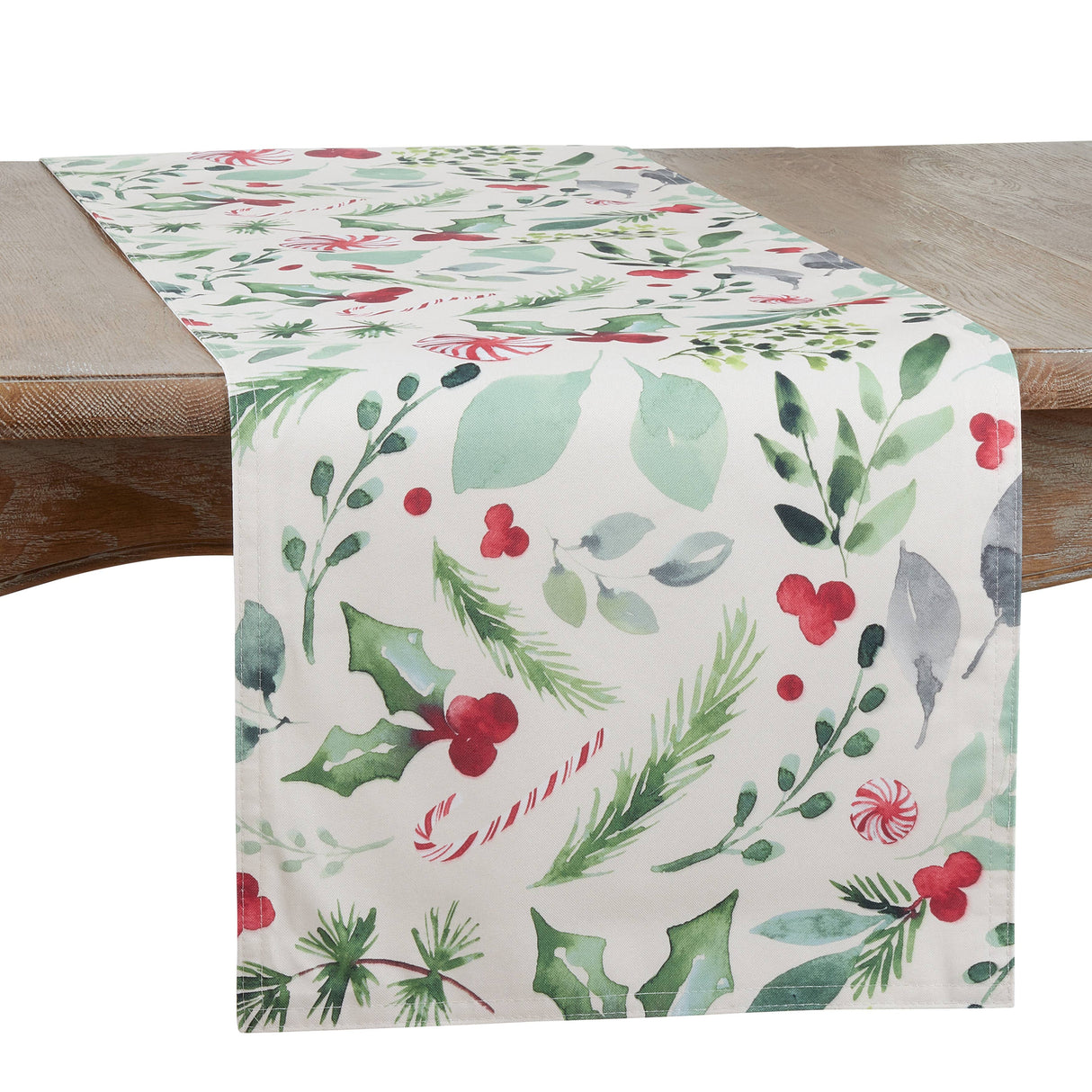 Christmas Candy Canes Table Runner