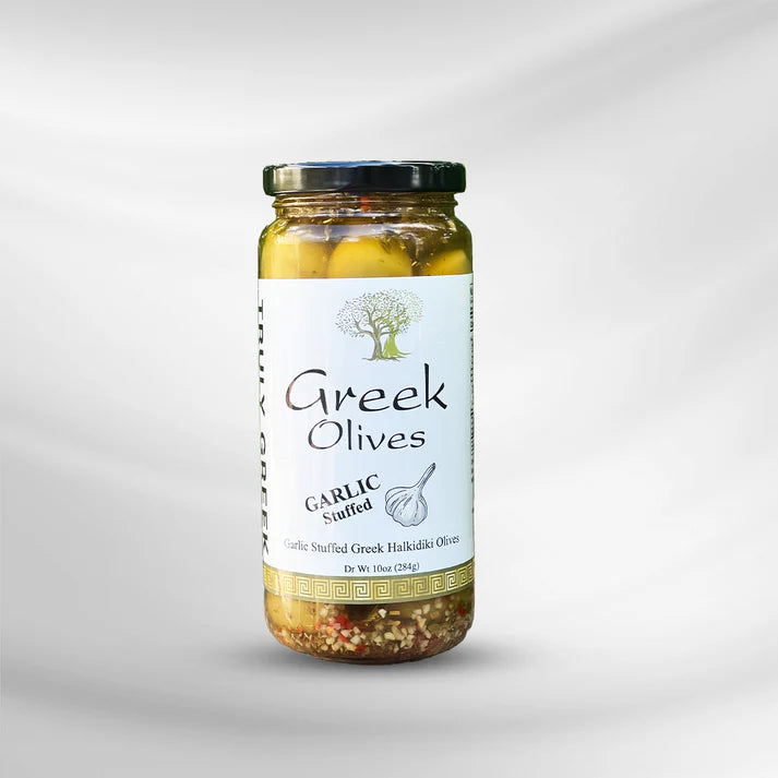 Garlic Stuffed Greek Olives