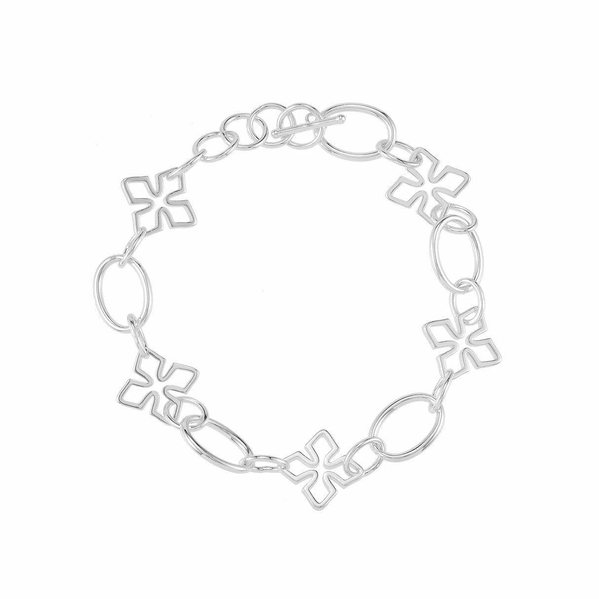 Grace Link Bracelet in Silver