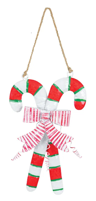 Metal Candy Cane Hanger