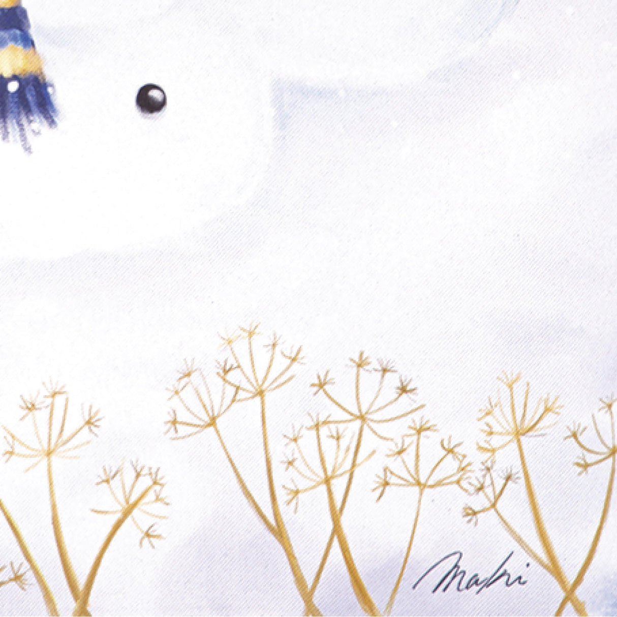 Happy Snowmen Trio Suede Garden Flag