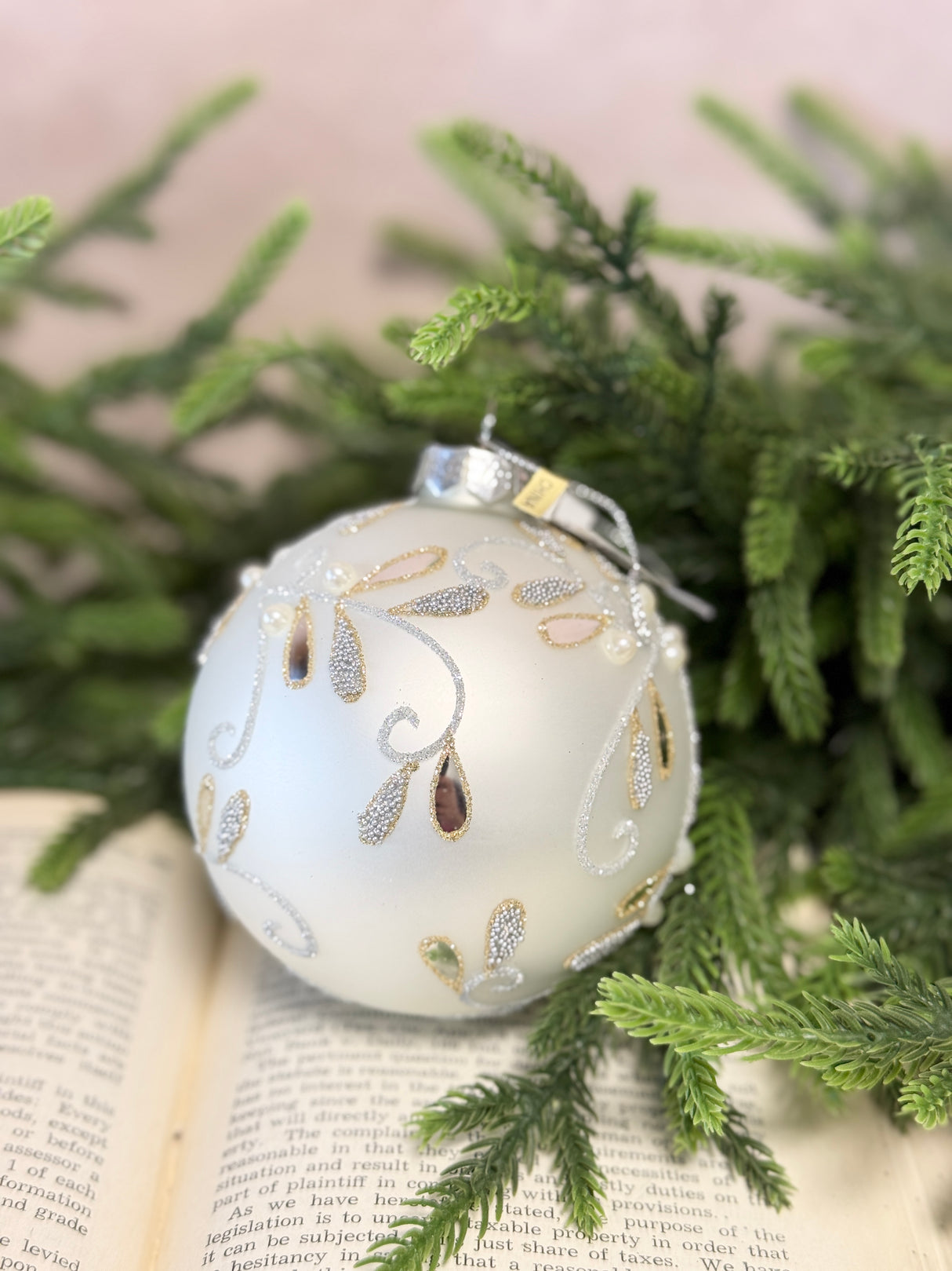 Class Holiday Glass Ornament - 2 Styles