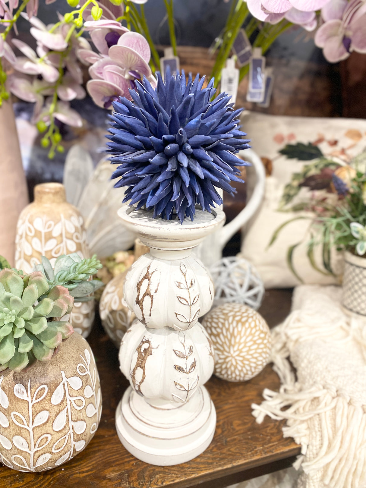 Navy 4.5" Foam Spike Orb