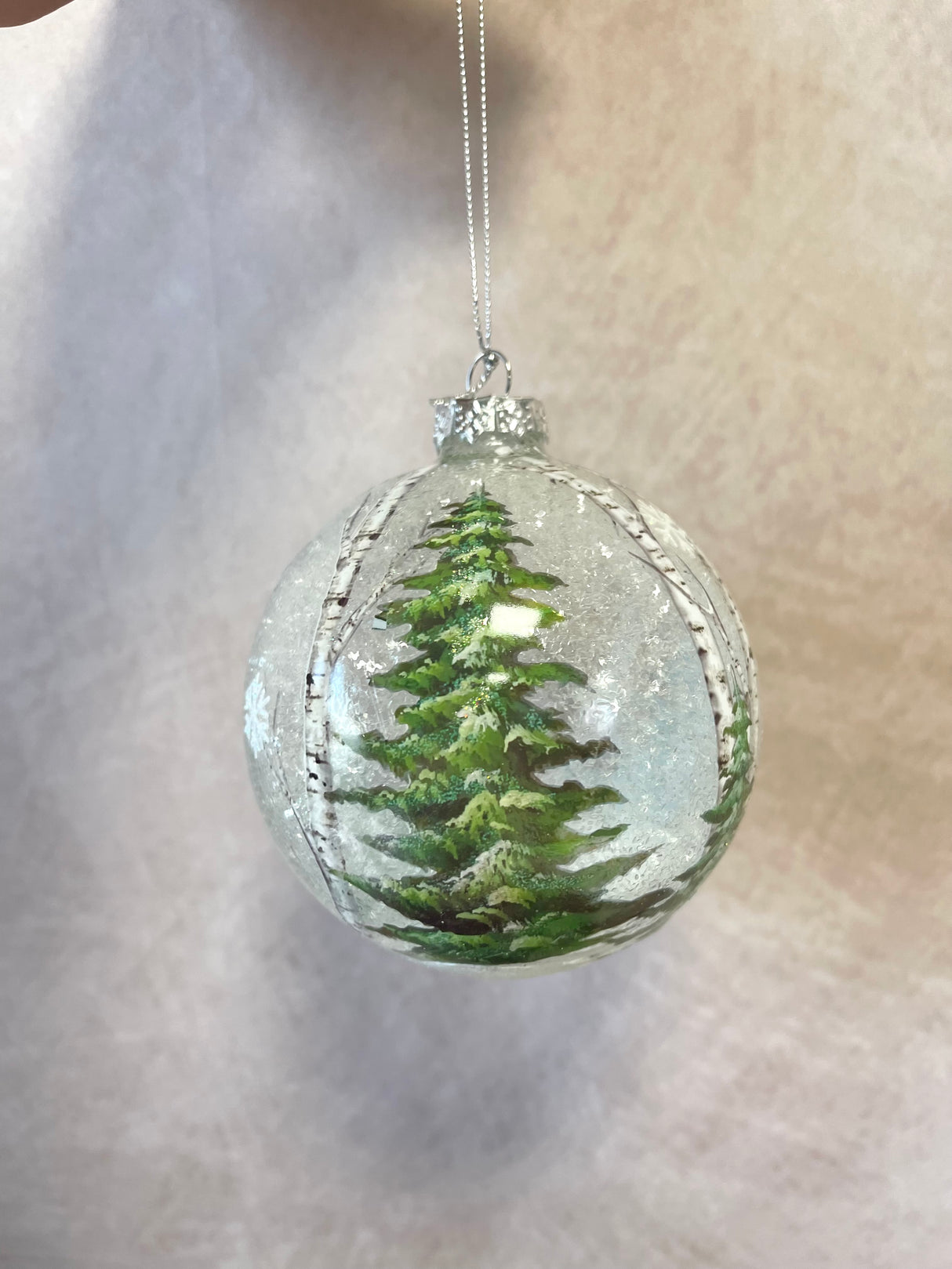 Warm Hearts Glass Ornament