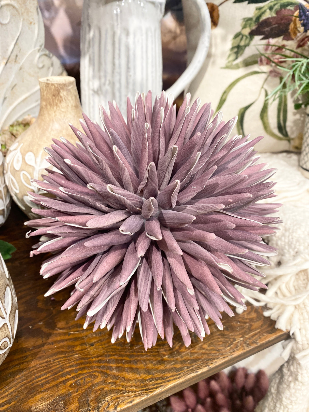 Plum 6" Foam Spike Orb