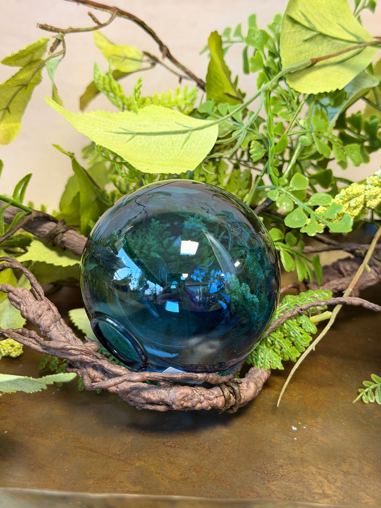 3" Rich Blue Glass Orb