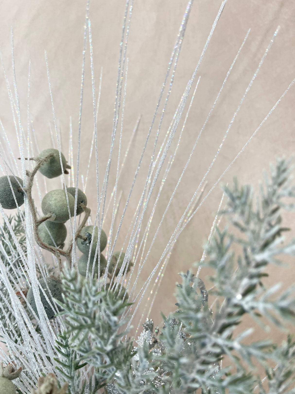 25" Silver Sparkle Drop-In