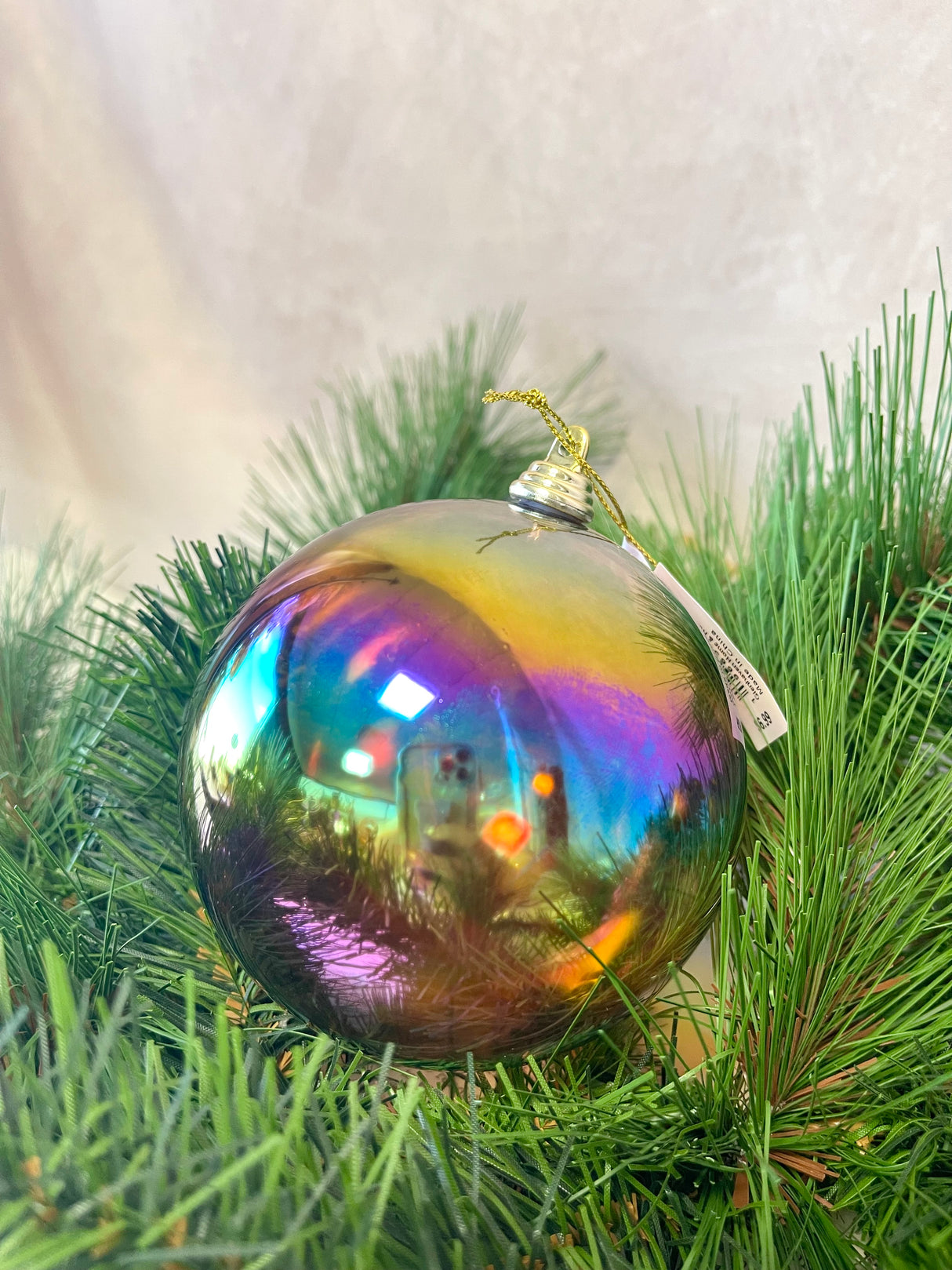 Light Brown Iridescent Ornament