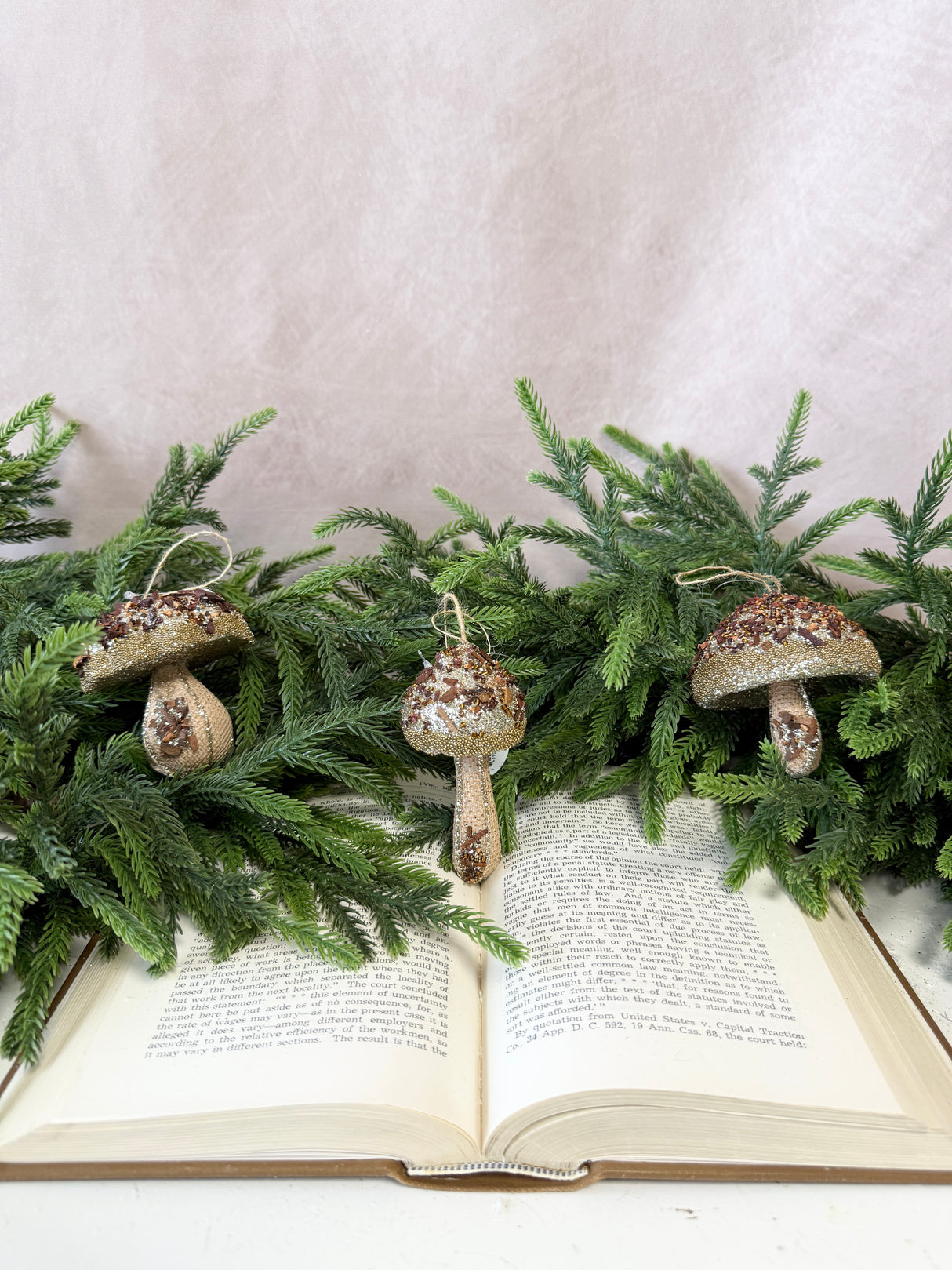 Gliiter Mushroom Ornament