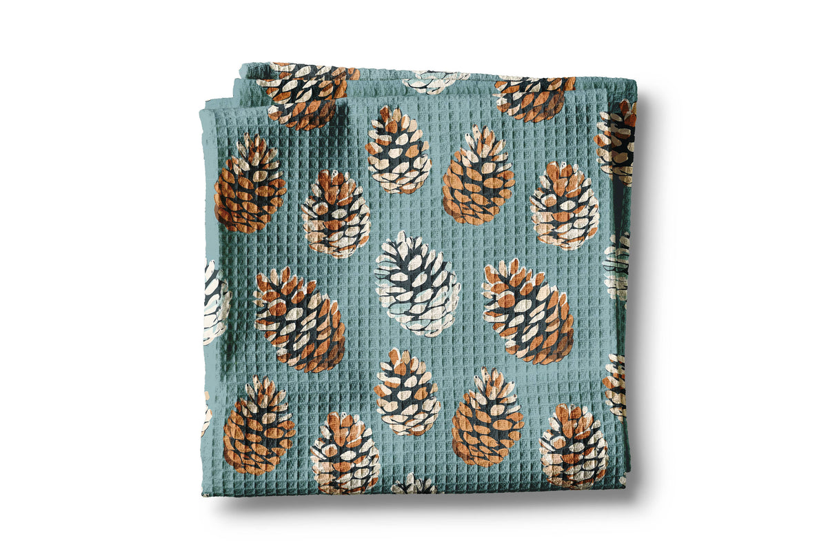 Pinecone Cabin Kitchen Tea Towel