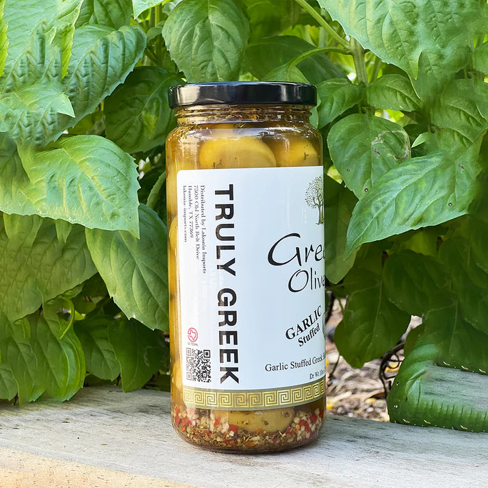 Garlic Stuffed Greek Olives