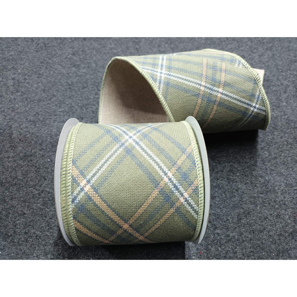 4" Soft Layers Plaid Ribbon