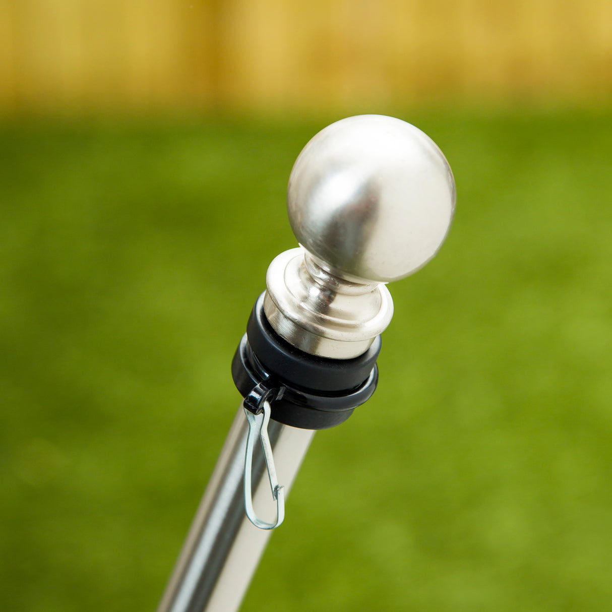 Metal Extendable House Flag Pole, Stainless Steel