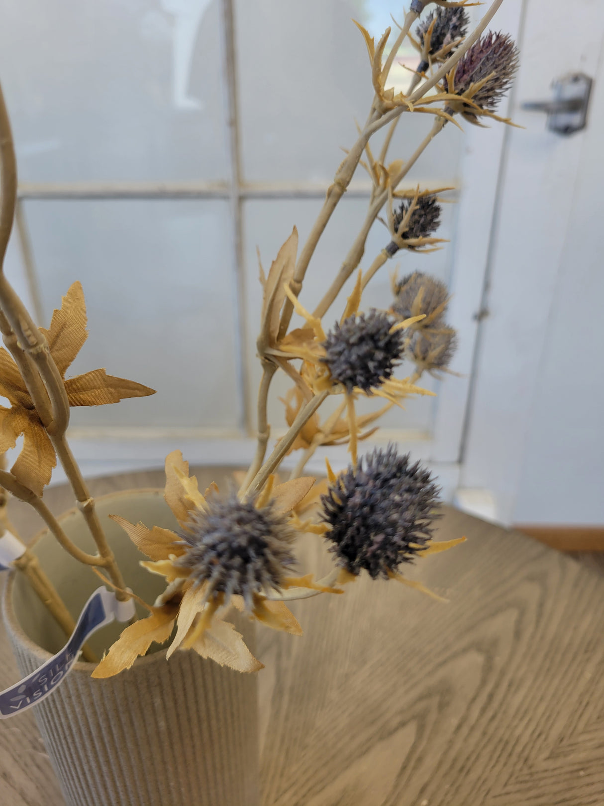 Slate Blue Eryngium Thistle Spray