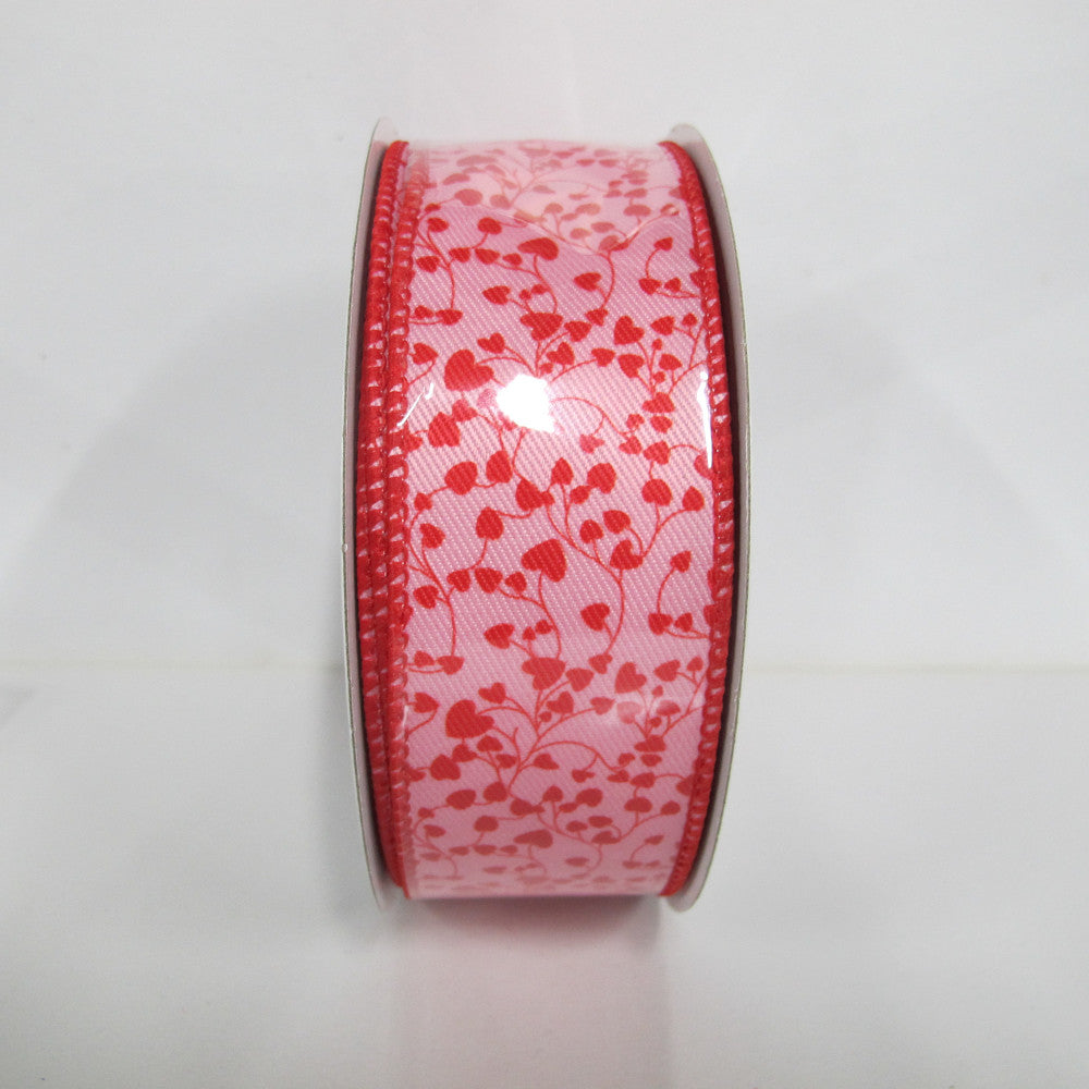 1.5" Mini Hearts Ribbon Bolt