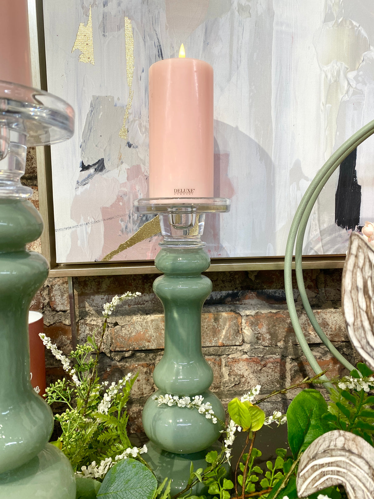 13" Georgia Glass Candleholder