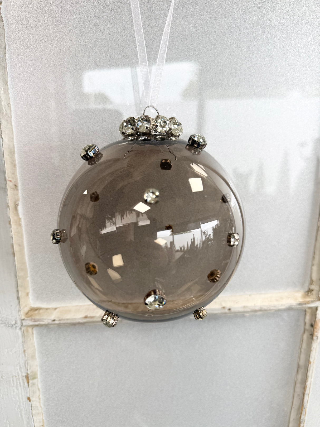 Smoke Show Diamond Glass Ornament