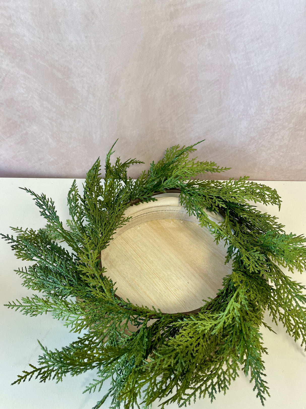Real Touch Cedar Candle Ring