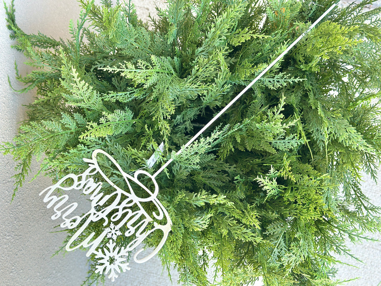 Merry Christmas Metal Stake