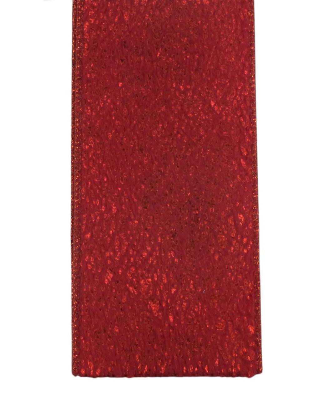 2.5"  Red Velvet with Metallic Ribbon Bolt