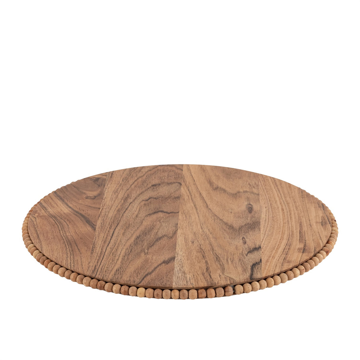 Acacia Wood Beaded Tray