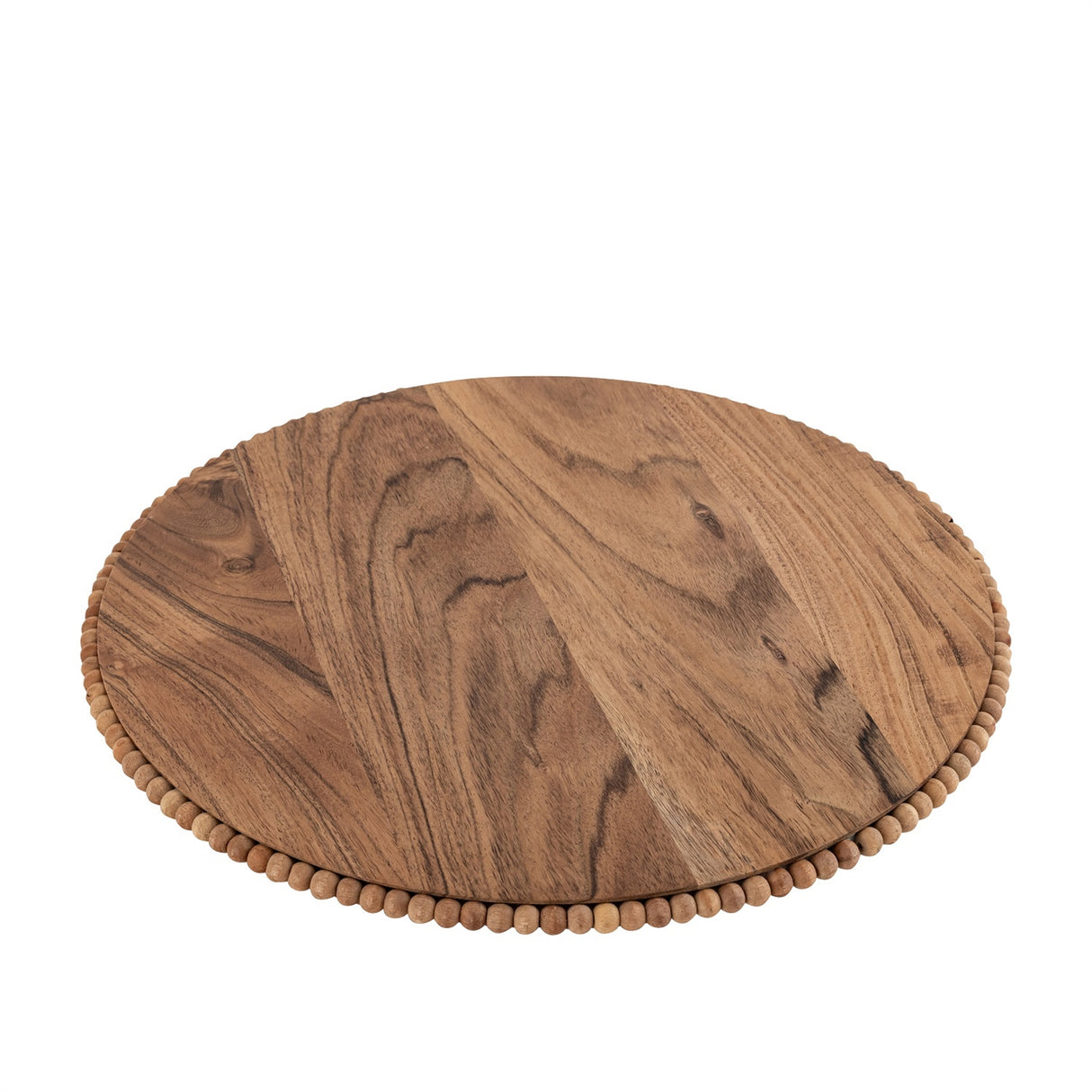 Acacia Wood Beaded Tray