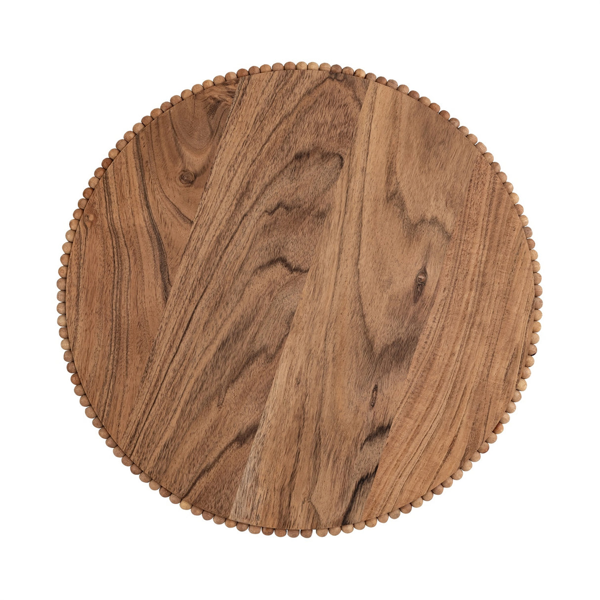 Acacia Wood Beaded Tray