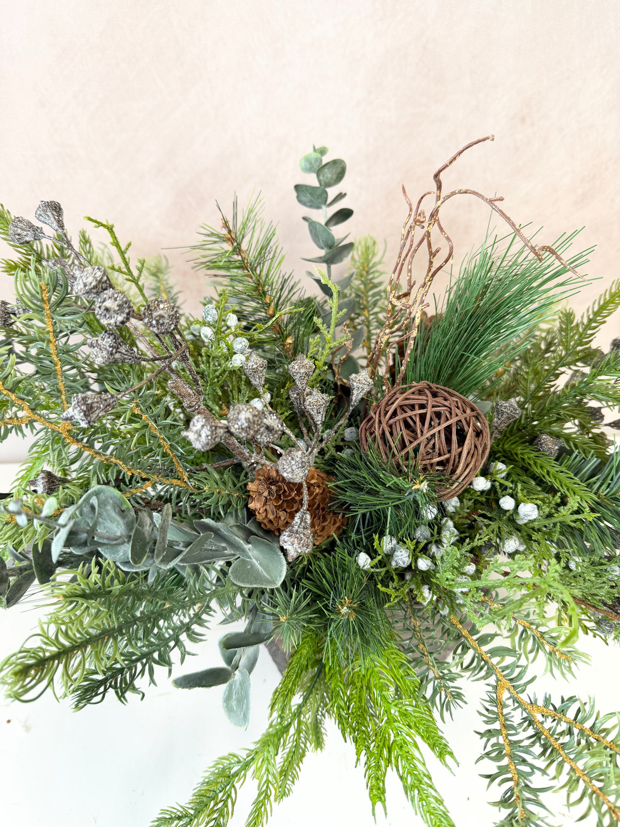 19" Woodland Winter Centerpiece