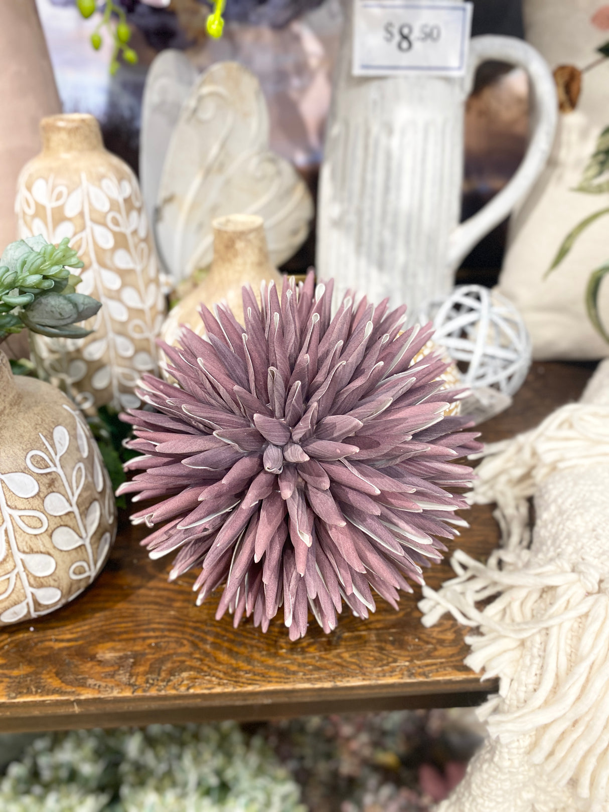 Plum 6" Foam Spike Orb