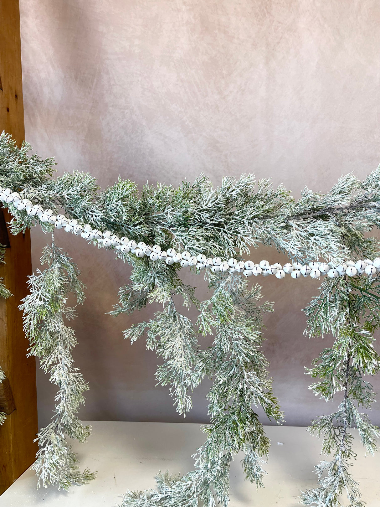 4' White Jingle All the Way Garland