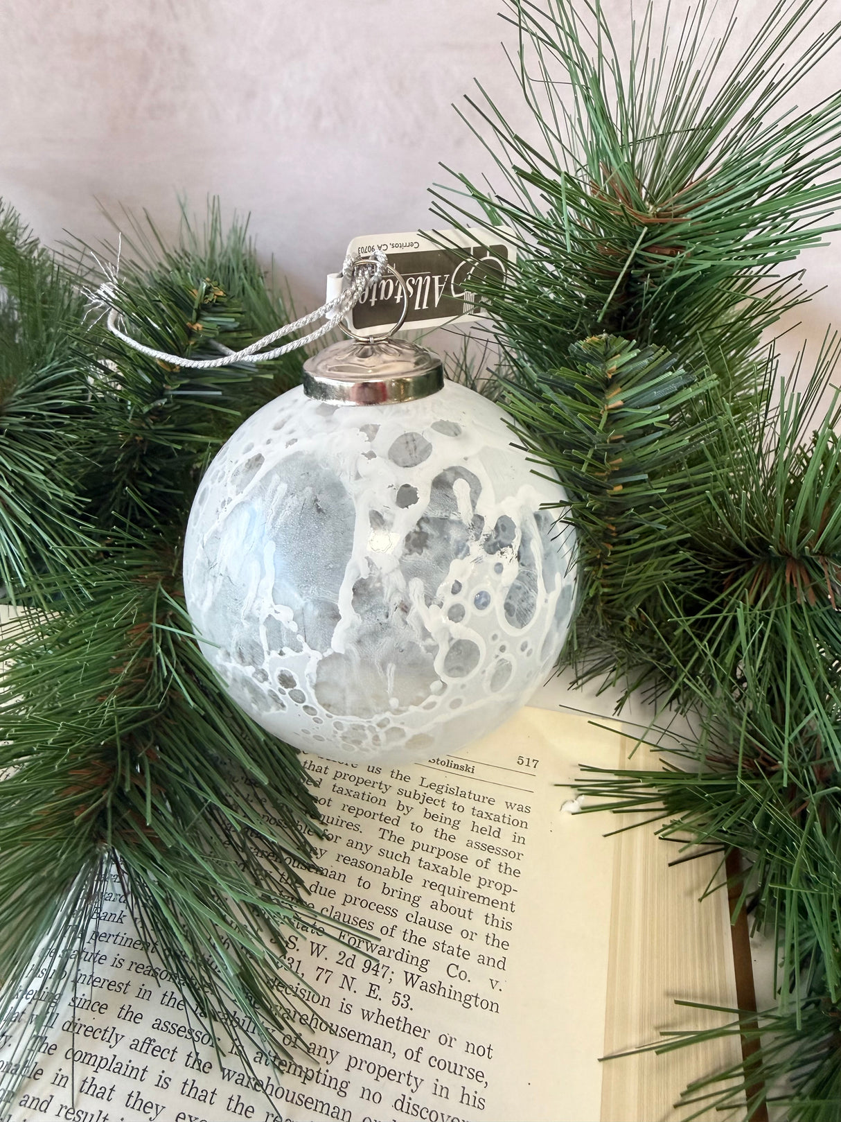 December Delights Glass Ornament