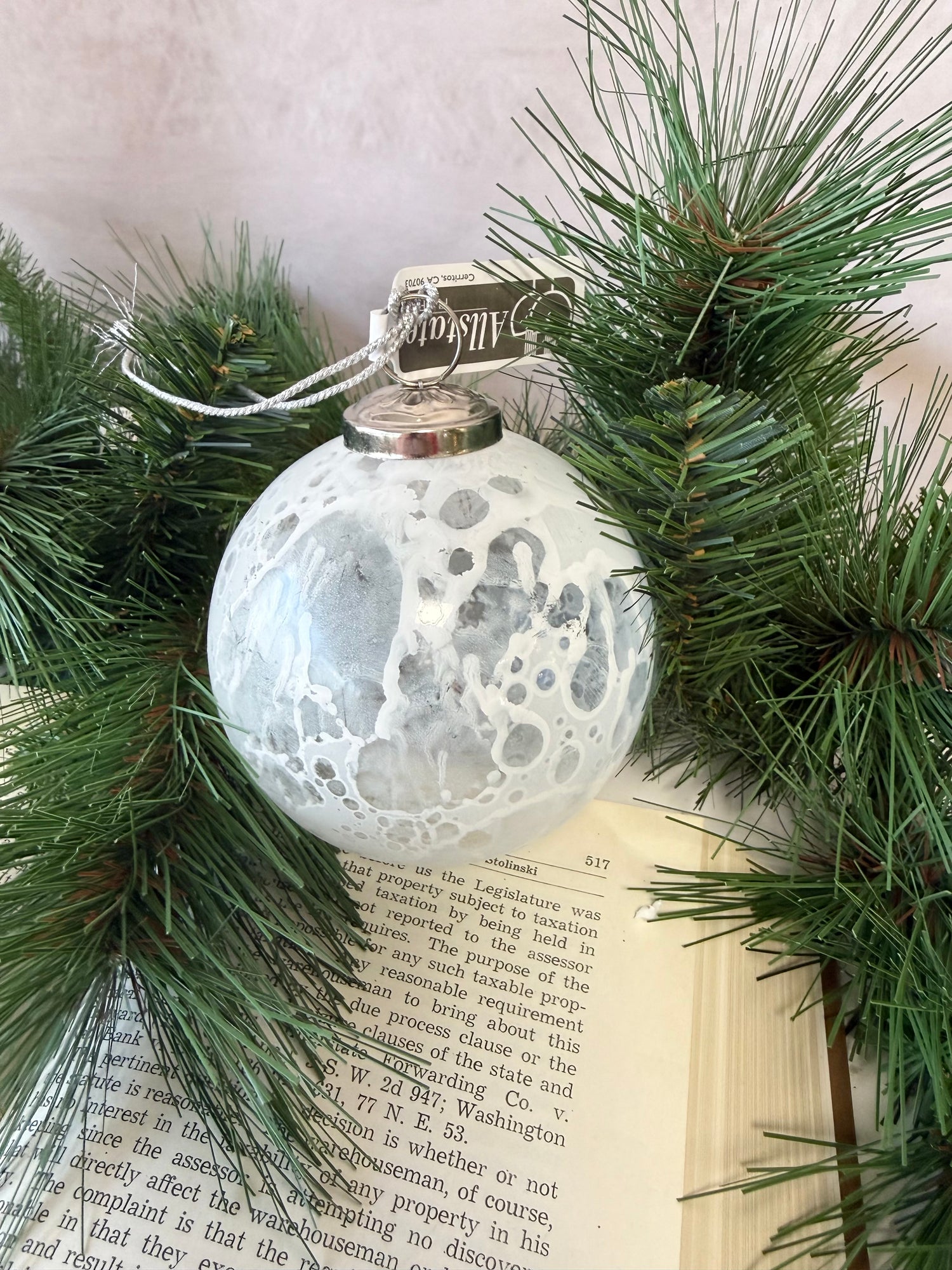 December Delights Glass Ornament