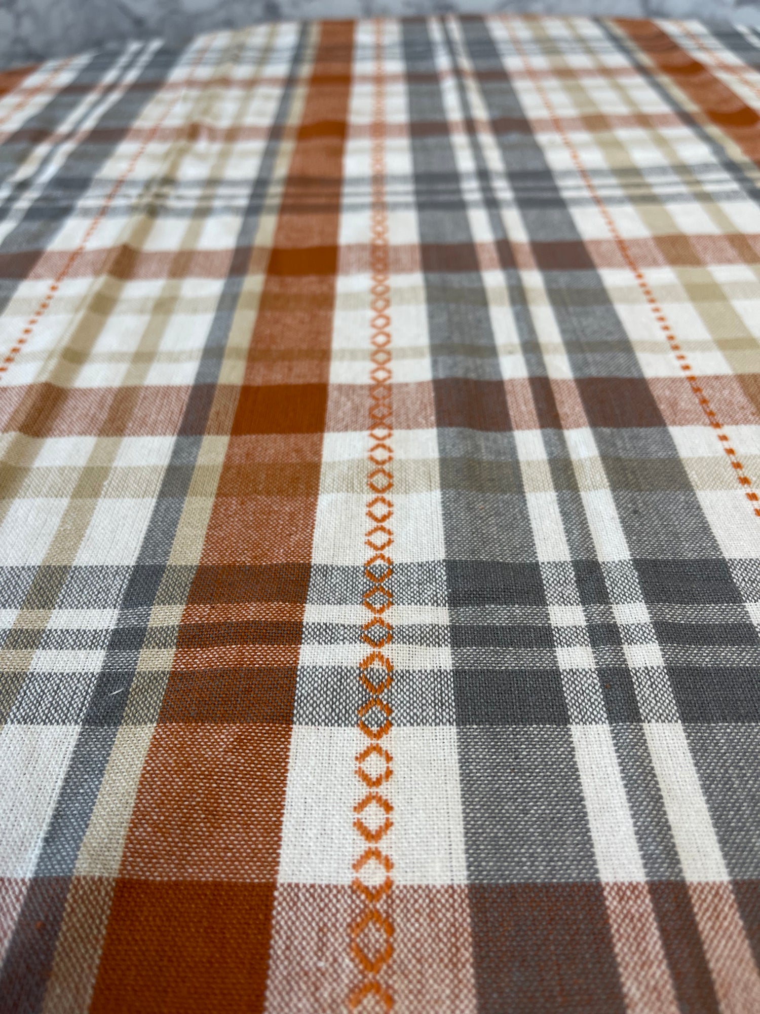 Autumn Afternoon Plaid Tablecloth