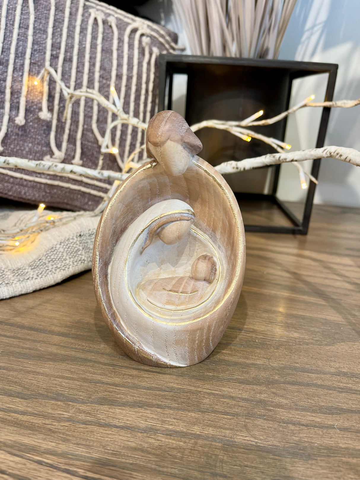 6" Italian Ash Wood Nativity