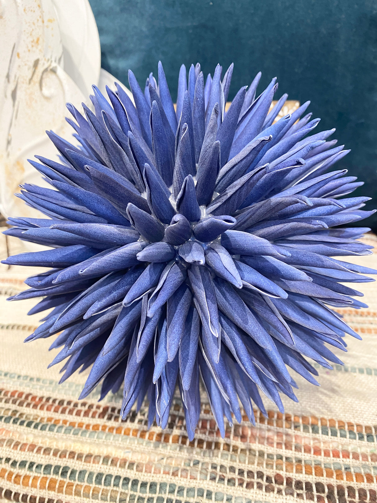 Navy 6" Foam Spike Orb