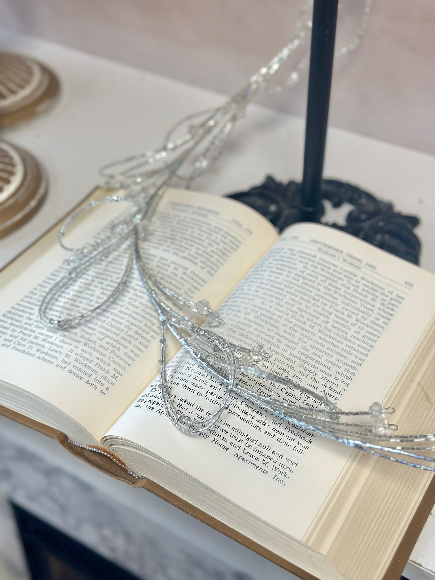 48" Acrylic Bugle Bead Garland