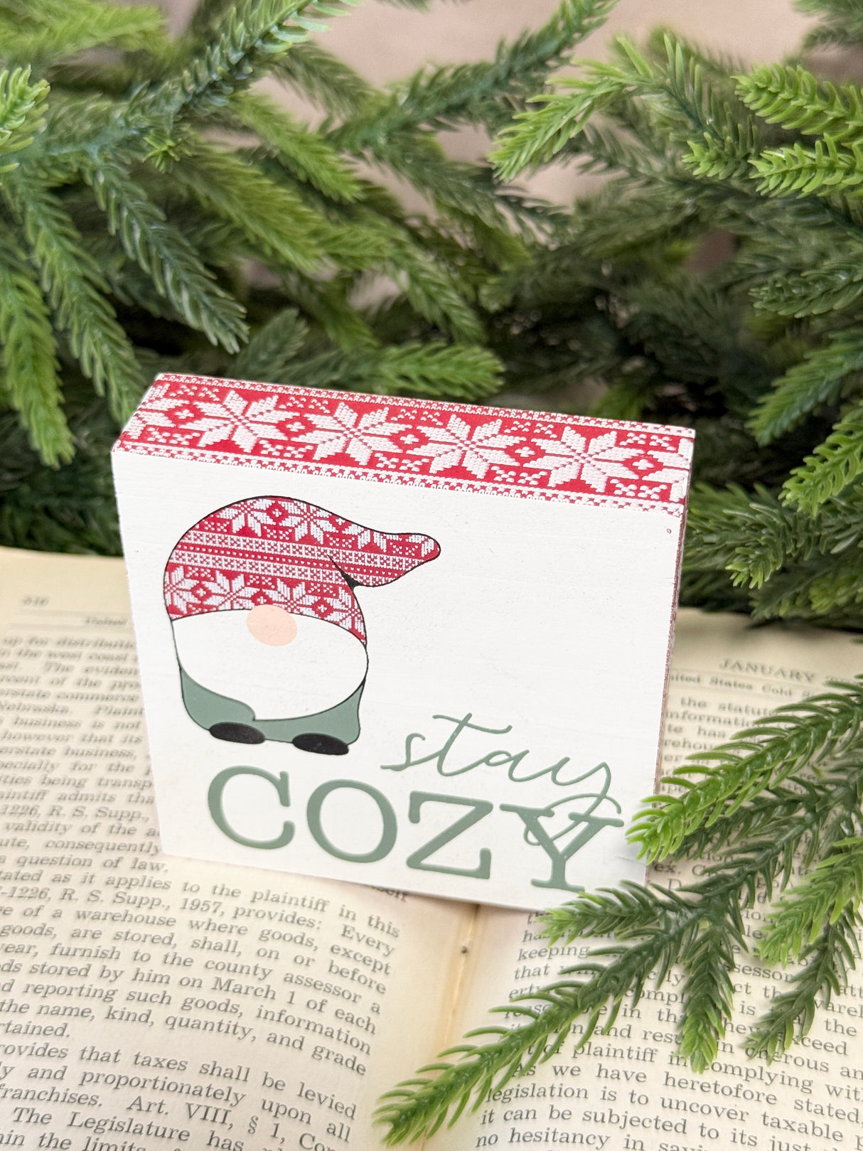 Stay Cozy Gnome Sign