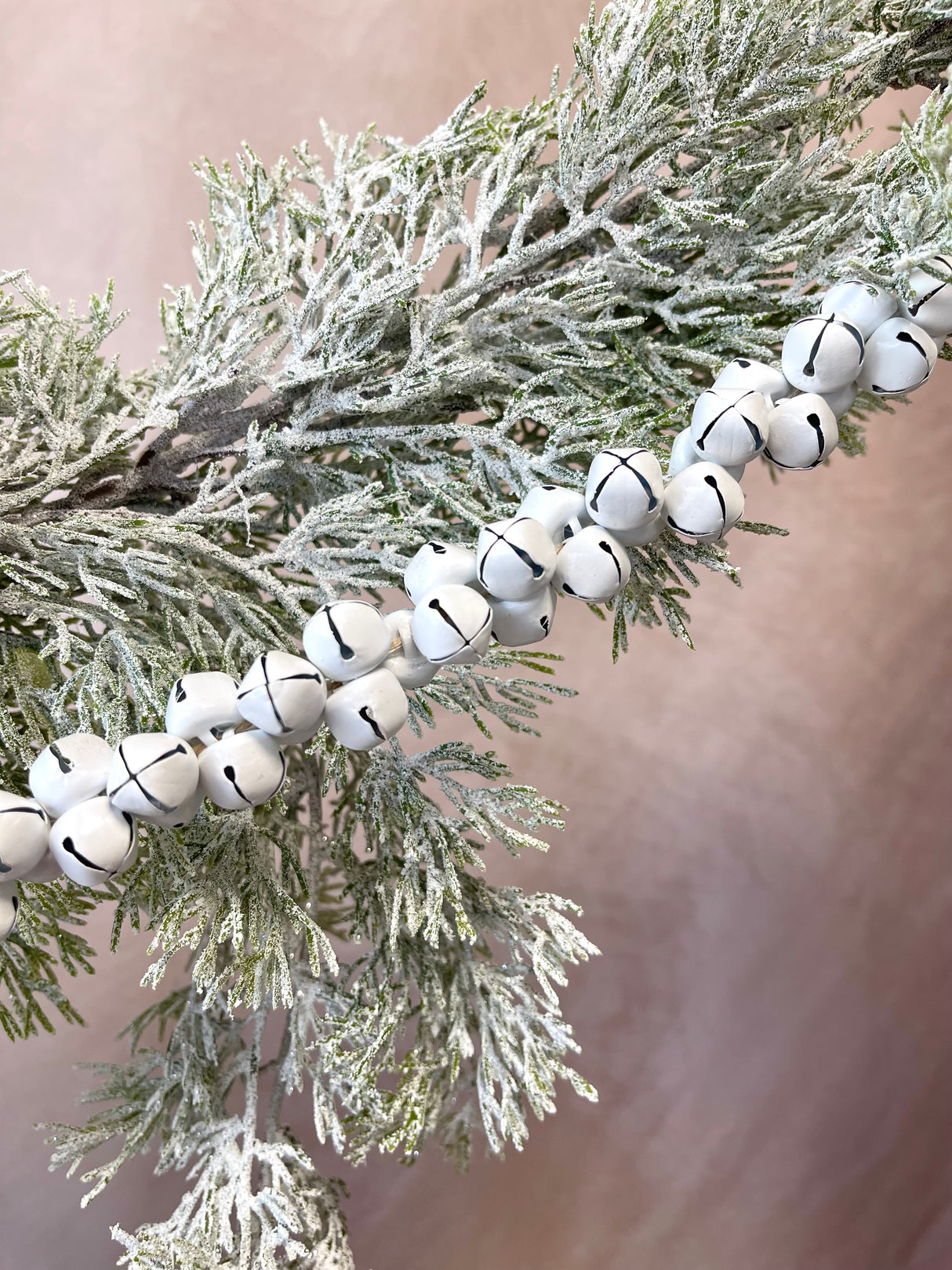 4' White Jingle All the Way Garland