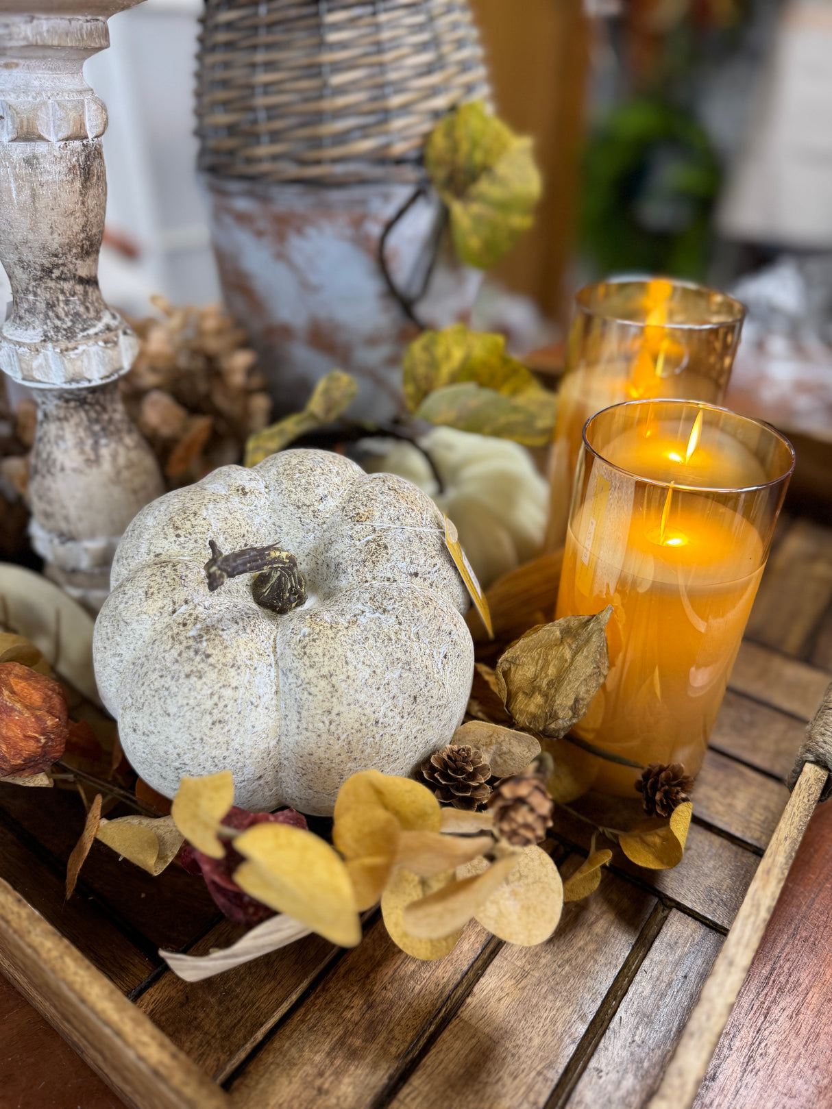 Speckled Beige Pumpkin