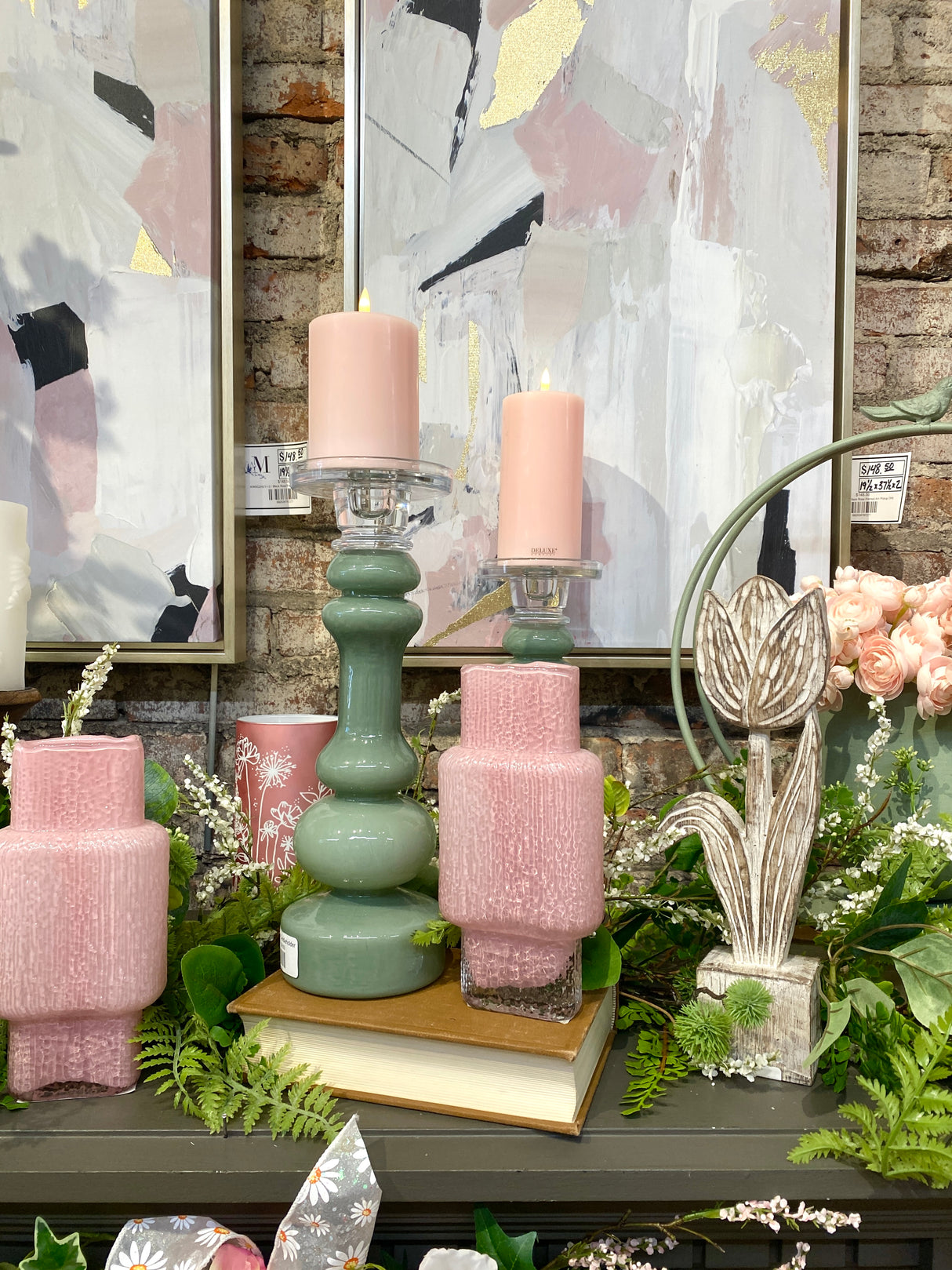 13" Georgia Glass Candleholder