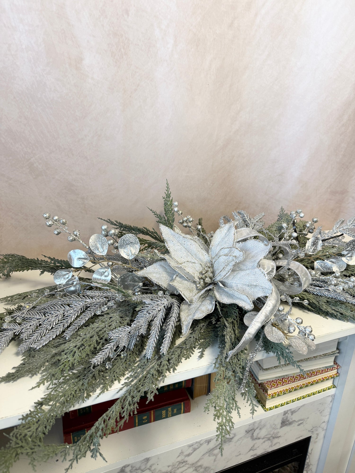 35" Crystal Noel Swag